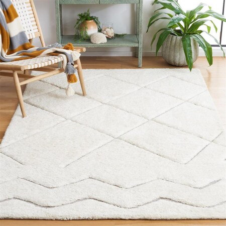 Safavieh 6 x 6 ft. Kenya Hand Woven Square Area Rug Ivory & Grey KNY776A-6SQ